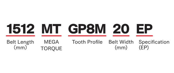 GP8M (Tooth Pitch: 8mm)